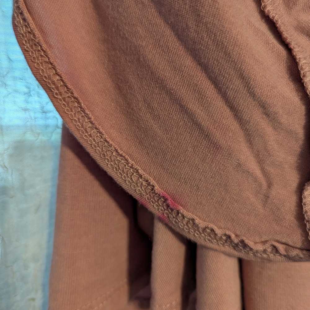 143 Story by Line Up Orange Asymmetrical Ruffled Blouse - Picture 7 of 8